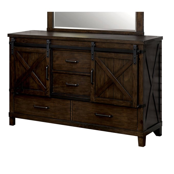 Furniture of America Bianca Dark Walnut Dresser FOA-CM7734D