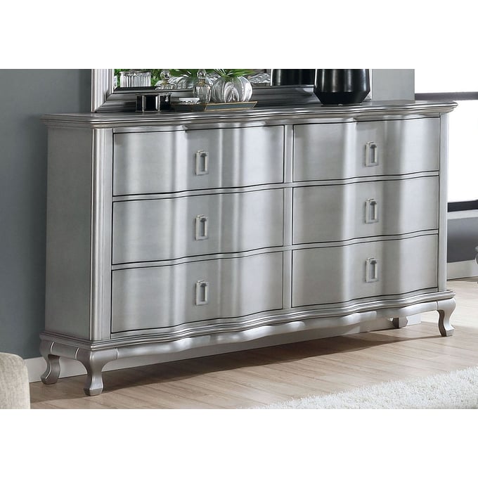 Furniture Of America Aalok Silver Dresser FOA-CM7864D