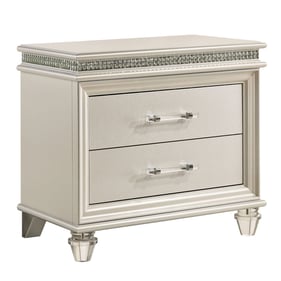 Furniture of America Maddie Pearl White Night Stand