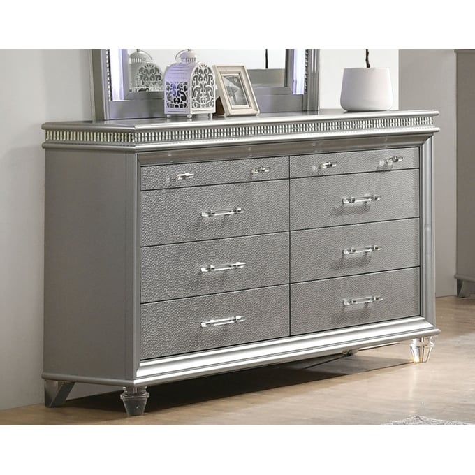 Furniture of America Maddie Silver Dresser FOA-CM7899SV-D