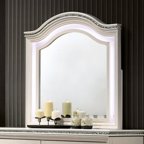 Furniture Of America Allie Pearl White Mirror