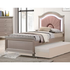 Furniture of America Allie Rose Gold Twin Bed