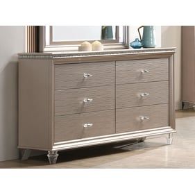 Furniture of America Allie Rose Gold Dresser