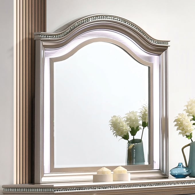 Furniture of America Allie Rose Gold Mirror FOA-CM7901RG-M