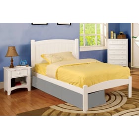 Furniture Of America Caren White 2pc Kids Bedroom Set with Twin Bed