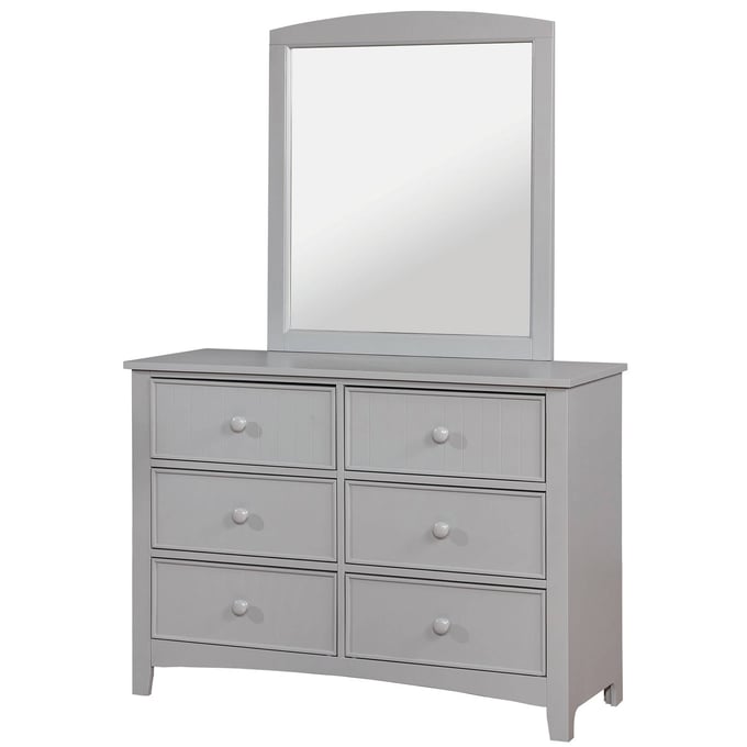 Furniture Of America Caren Dresser and Mirror FOA-CM7905GY-DRMR