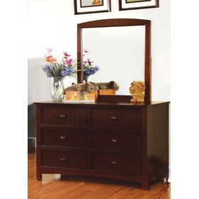 Furniture Of America Corry Dark Walnut Dresser And Mirror