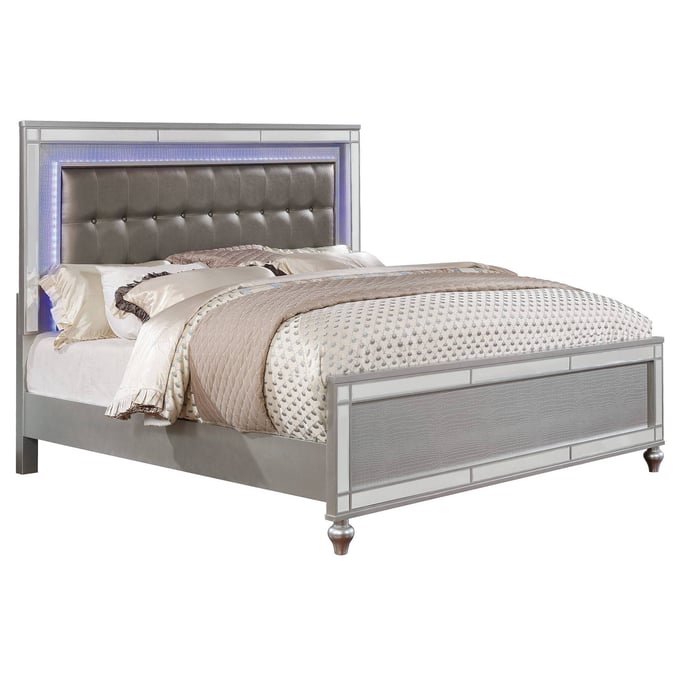 Furniture Of America Brachium Silver Queen Bed FOA-CM7977SV-Q-BED