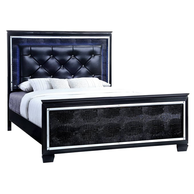 Furniture of America Bellanova Black King Bed FOA-CM7979BK-EK-BED