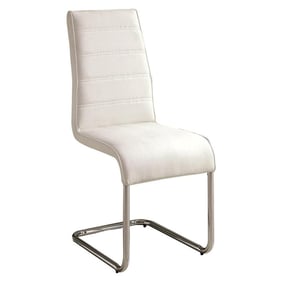 2 Furniture of America Mauna White Side Chairs