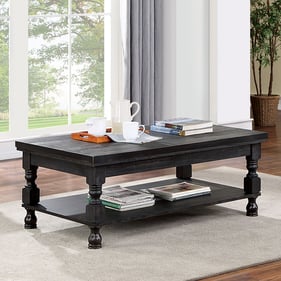 Furniture of America Calandra Antique Black Coffee Table