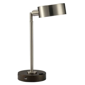 Furniture of America Gail Stain Nickel Table Lamp