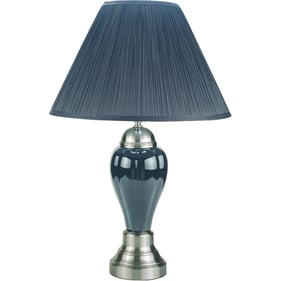 6 Furniture of America Hanna Gray 27 Inch Table Lamps