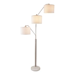 Furniture of America Iyanna Silver Beige Arch Lamp