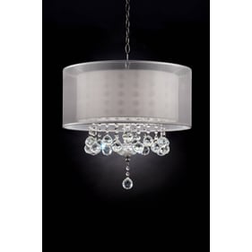 Furniture of America Lila Silver Ceiling Lamp