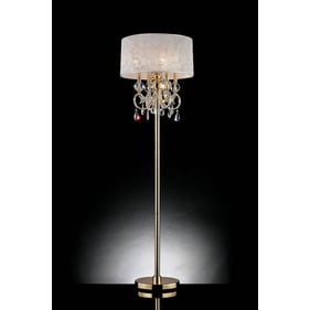 Furniture of America Deborah Gold 63 Inch Floor Lamp