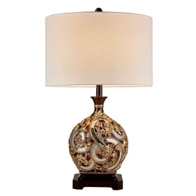 Furniture of America Guadalupe Gold Brown 29.5 Inch Table Lamp