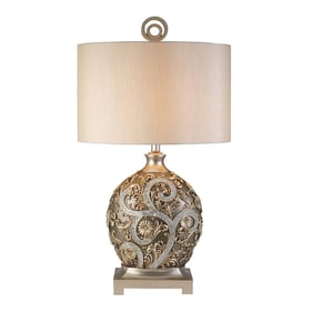 Furniture of America Estelle Champagne Silver Table Lamp