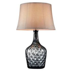 Furniture of America Jana Gray Glass 30 Inch Table Lamp