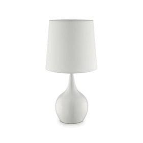 Furniture of America Edie White 23.5 Inch Table Lamp