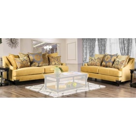 Furniture of America Viscontti Gold 2pc Living Room Set