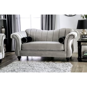 Furniture of America Marvin Pewter Loveseat