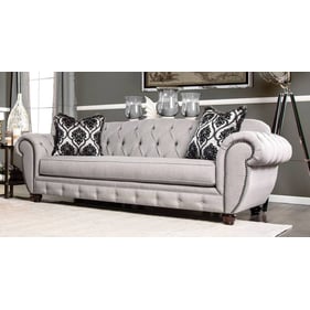 Furniture of America Viviana Gray Black Sofa