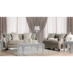 Furniture of America Ezrin Light Brown 2pc Living Room Set