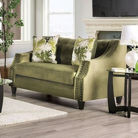 Furniture of America Kaye Green Loveseat