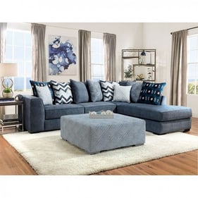 Furniture of America Brielle Blue Sectional