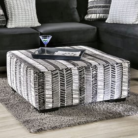 Furniture of America Modbury Stripe Multi Ottoman