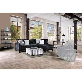 Furniture of America Modbury Black Sectional