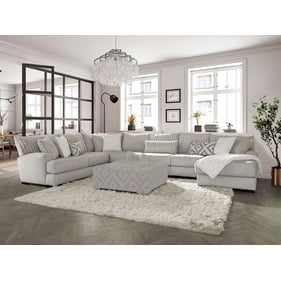 Furniture of America Hermiston Gray Sectional with Armless Chair