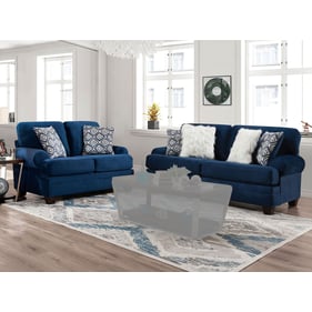 Furniture Of America Waldstone Navy 2pc Living Room Set