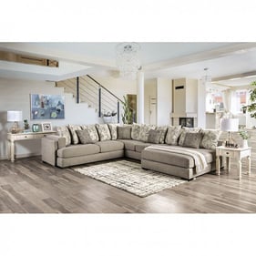 Furniture of America Angelia Light Gray Sectional