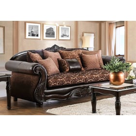 Furniture of America Elpis Brown Sofa