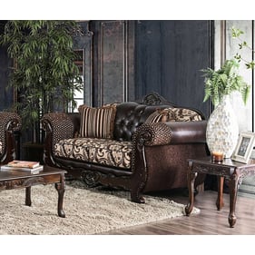 Furniture of America Quirino Brown Loveseat