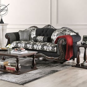 Furniture of America Ronja Black Sofa