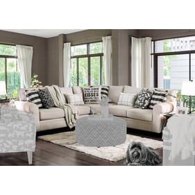 Furniture of America Patricia Ivory Sectional