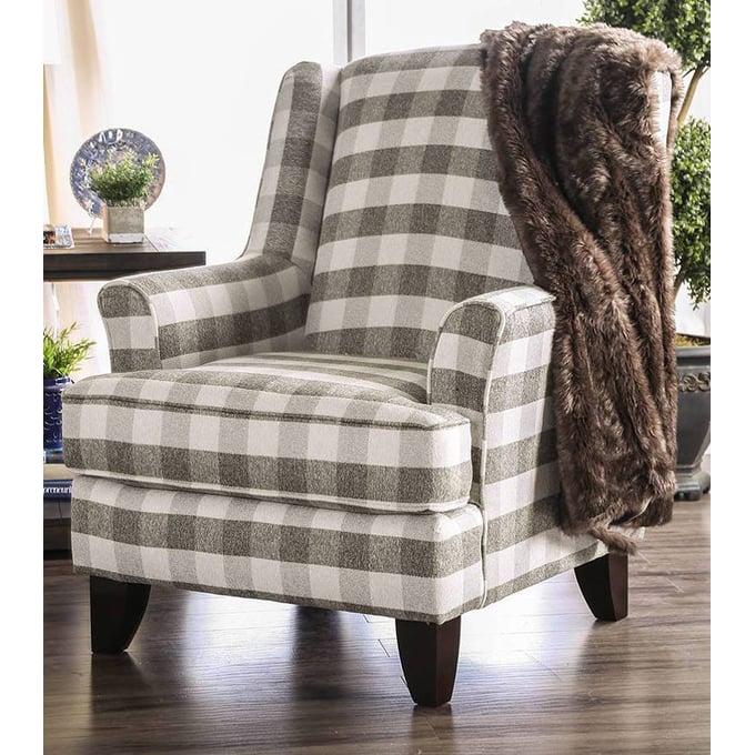 Furniture of America Christine Light Gray Chair FOA-SM8280-CH