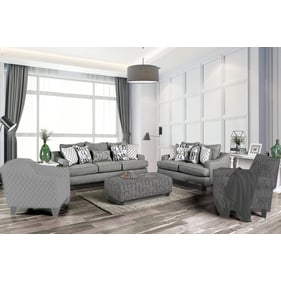 Furniture of America Verne Bluish Gray 2pc Living Room Set