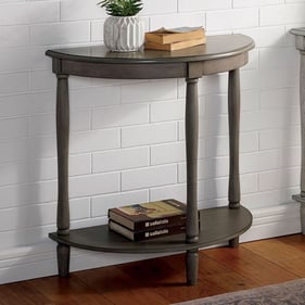 Furniture of America Menton Antique Gray Side Table