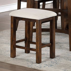 2 Furniture Of America Fredonia Oak Beige Counter Height Stools