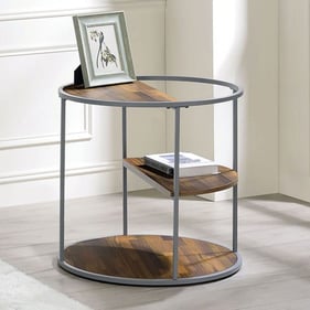 Furniture of America Orrin Gray Walnut End Table