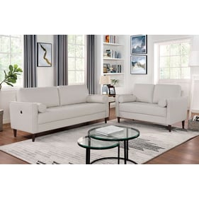 Furniture of America Horgen Off White 2pc Living Room Set