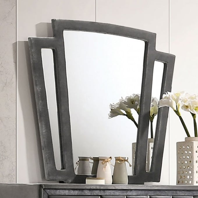 Furniture of America Carissa Gray Mirror FOA-CM7164M