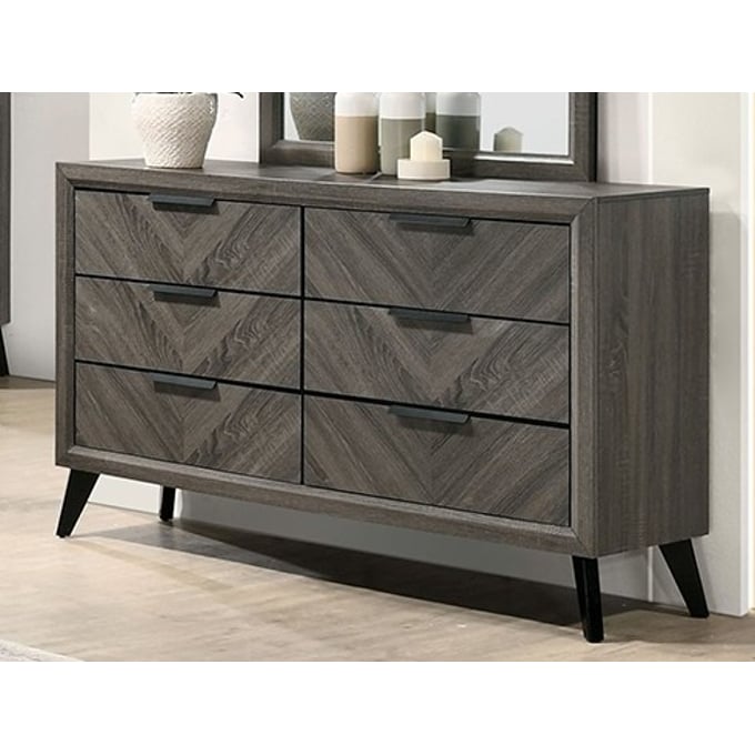 Furniture of America Vagan Gray Dresser FOA-CM7472GY-D