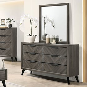 Furniture Of America Vagan Gray Dresser And Mirror