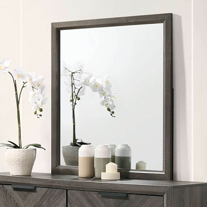 Furniture of America Vagan Gray Mirror FOA-CM7472GY-M