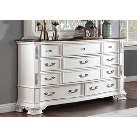 Furniture of America Esparanza Pearl White Dresser